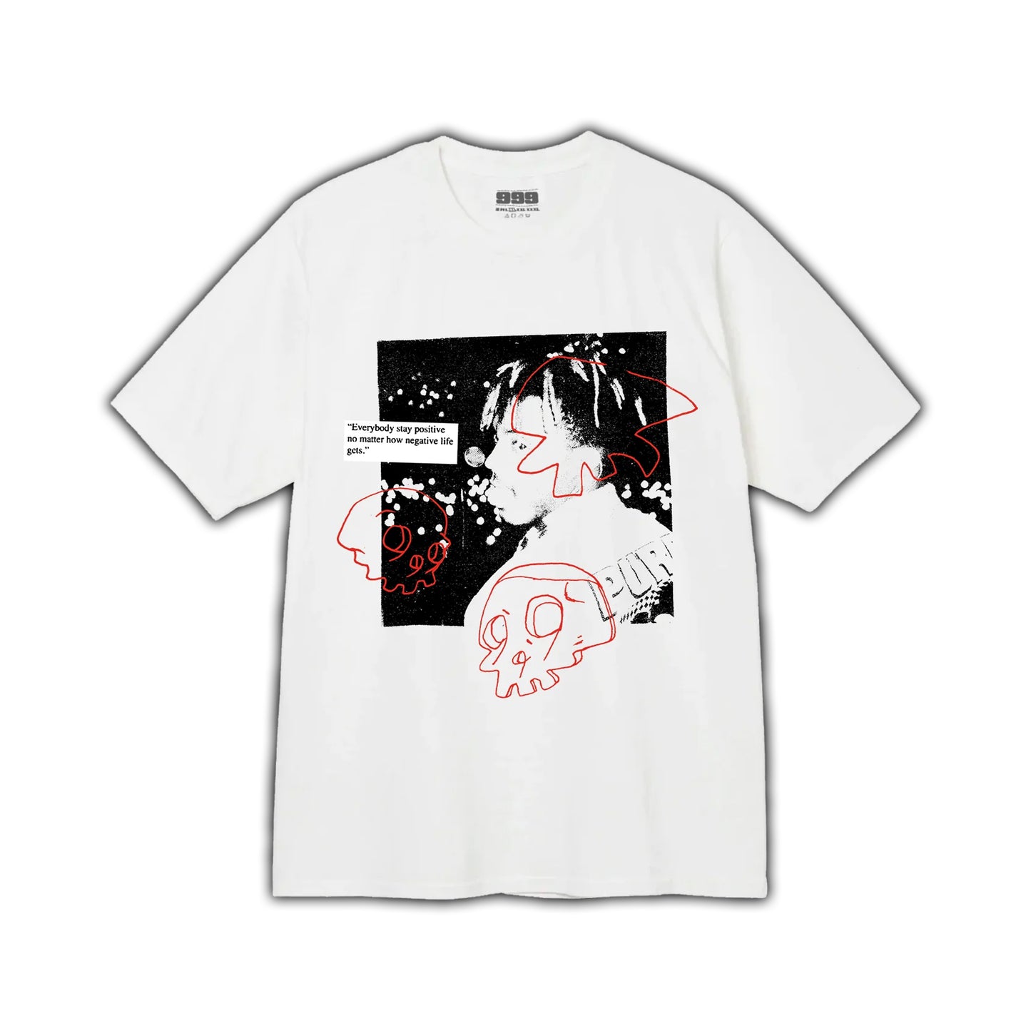 999 CLUB STAY POSITIVE TEE